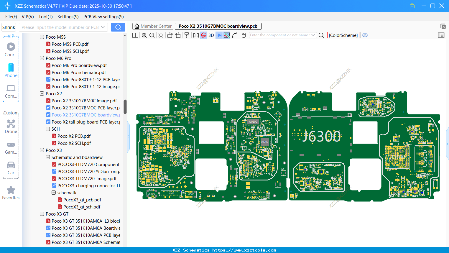 Xiaomi Poco X2 3510G7BMOC Boardview
